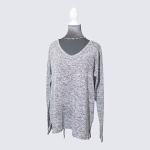 Gap V-Neck Pullover Sweater Navy Long Sleeve Lightweight Sz L Nautical Layering